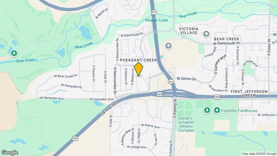 10447 W Hampden Ave Map and Location Details