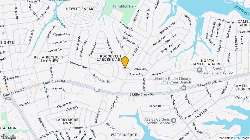 8025 Elaine Ct Map and Location Details