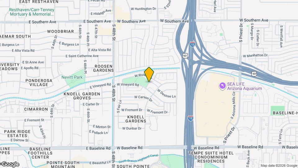4365 S Potter Dr Map and Location Details