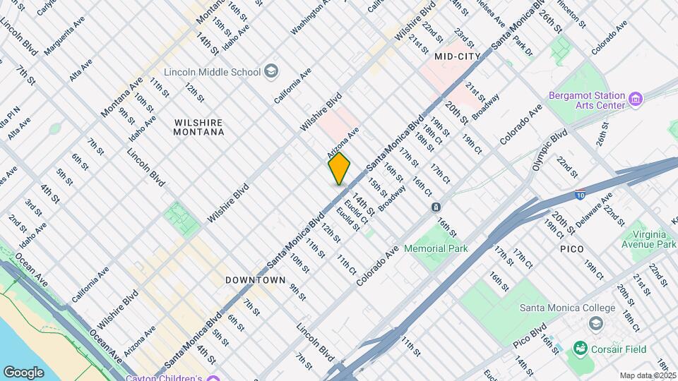 1321 Euclid St Map and Location Details