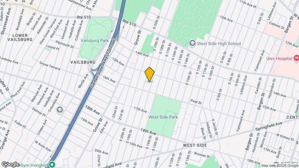 537 S 18th St Map and Location Details