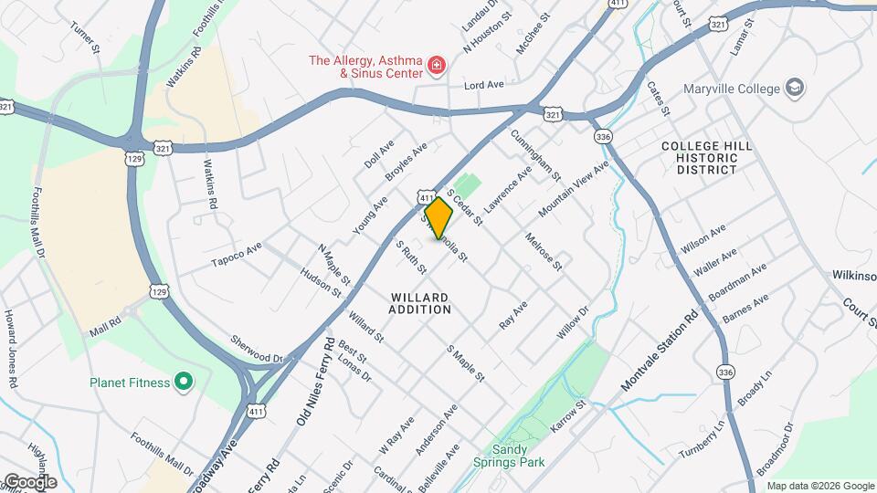 155 S Magnolia St Map and Location Details