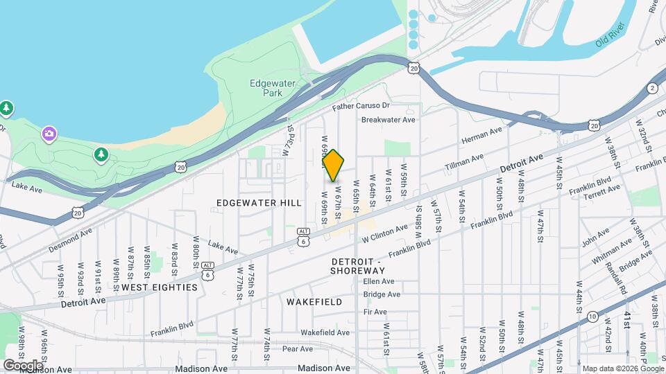 1330 W 67th St Map and Location Details