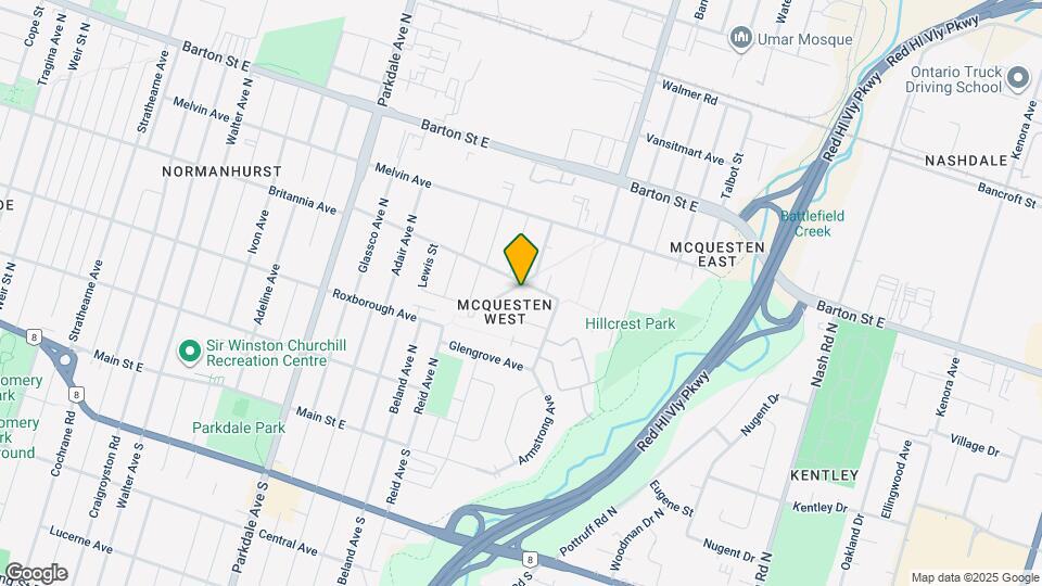 32 Grimsby Ave Map and Location Details