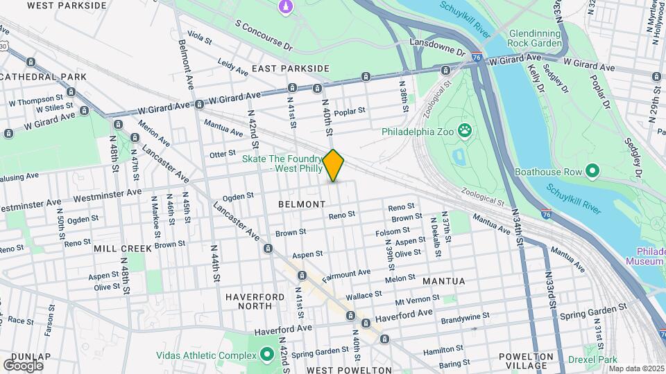 864 N 40th St Map and Location Details