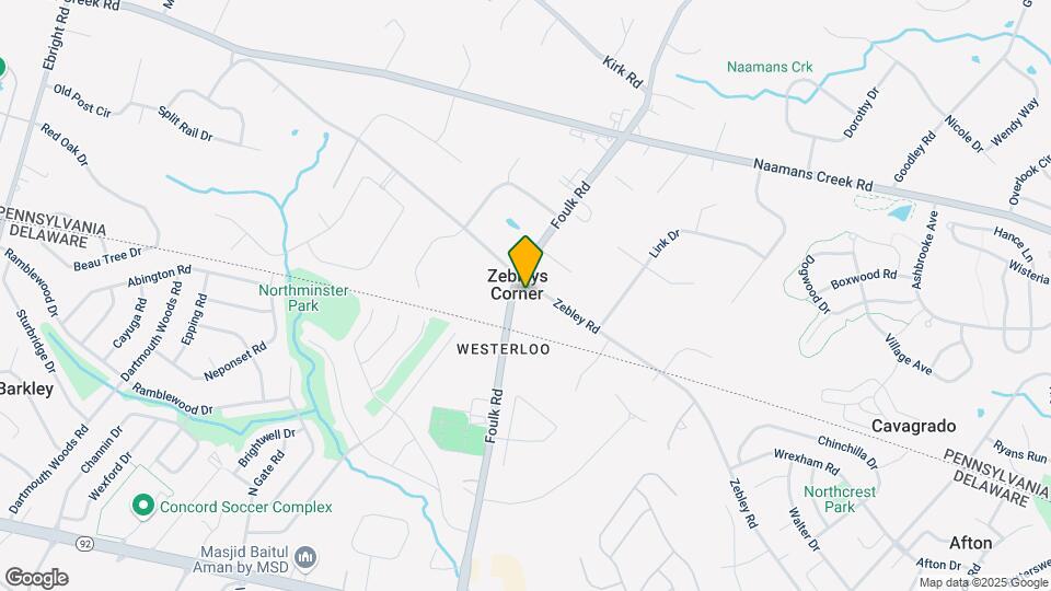 1411 Zebley Rd Map and Location Details