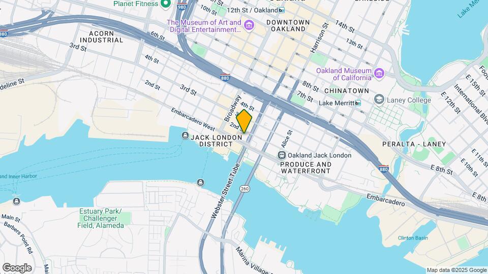 Modera Jack London Square Mapa y Detalles de la Ubicación
