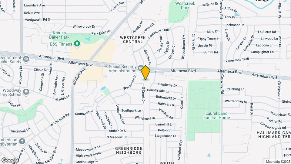 6633 S Creek Dr Map and Location Details
