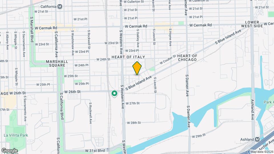 2305 W 25th St, Unit 1st Floor Map and Location Details