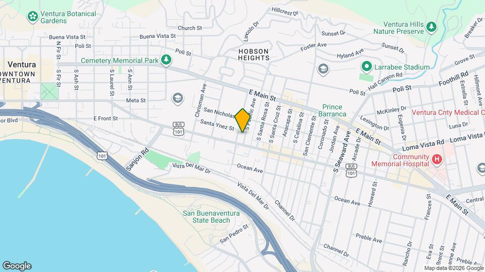 247 S Pacific Ave Map and Location Details