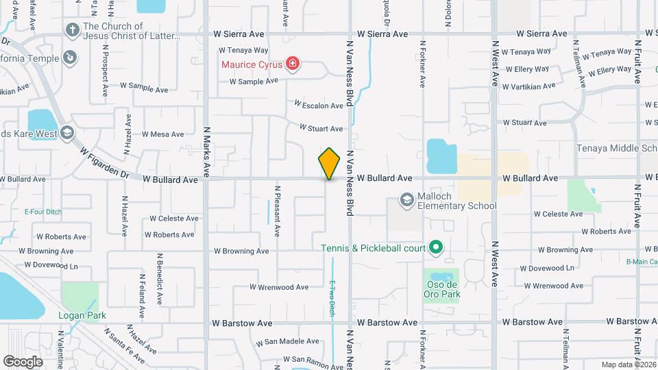 5786 N Woodson Ave Map and Location Details