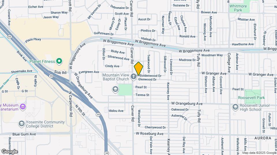 1626 Goldenwood Dr Map and Location Details
