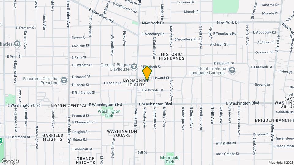 1480 N Mentor Ave Map and Location Details