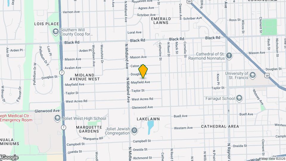 1221 Mayfield Ave Map and Location Details