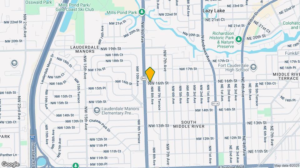 1545 NW 8th Ave Map and Location Details