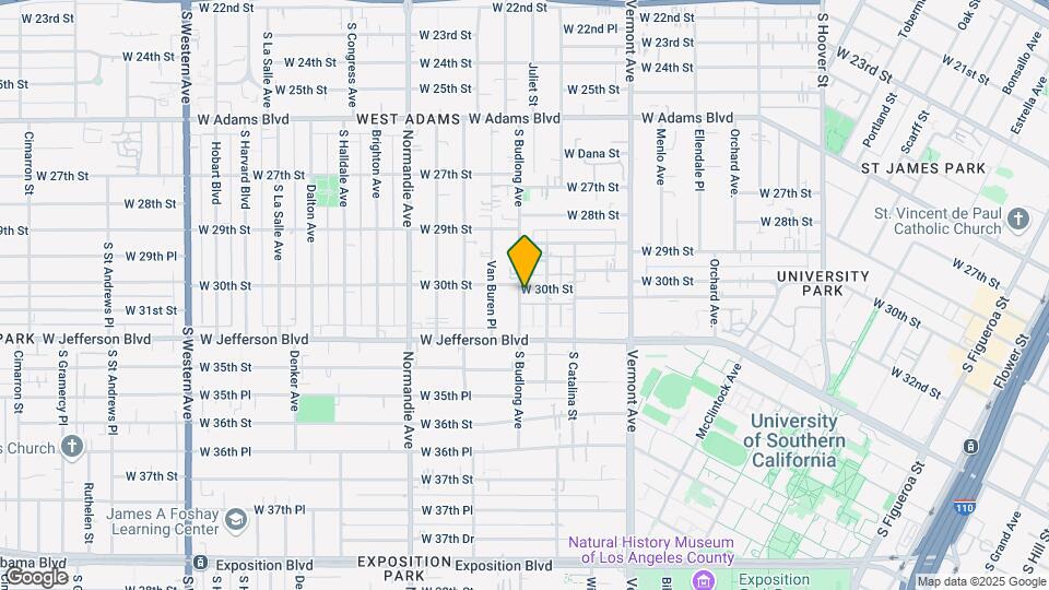 1438 W 30th St Map and Location Details