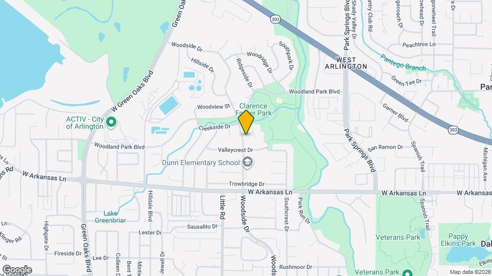 2109 Woodside Dr Map and Location Details