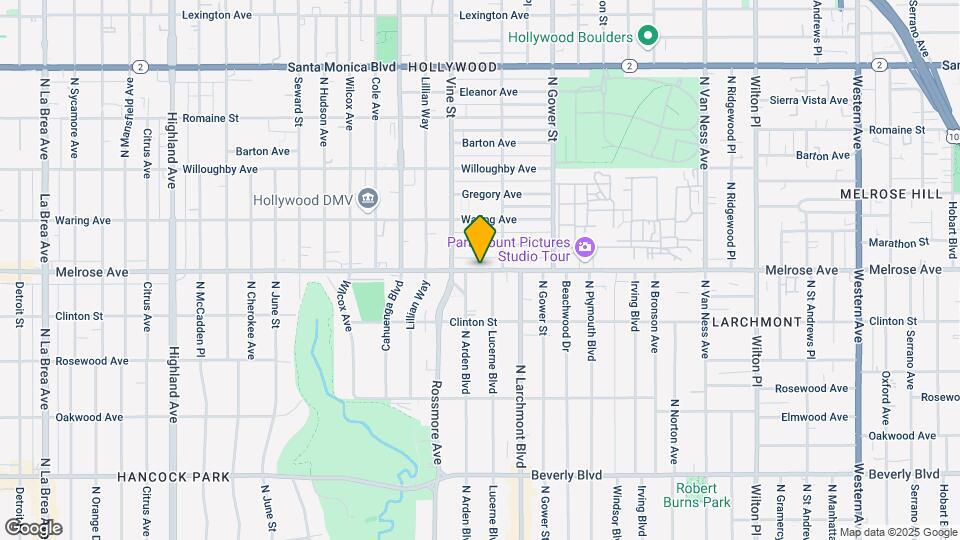5760 Melrose Ave Map and Location Details