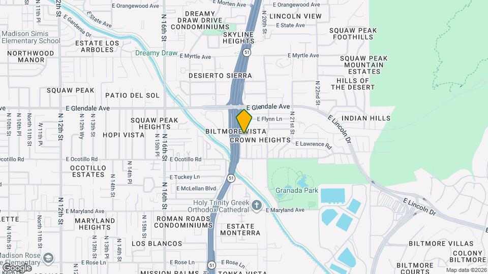 6742 N 19th St Map and Location Details