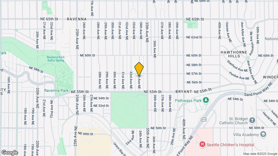 5547 34th Ave NE Map and Location Details