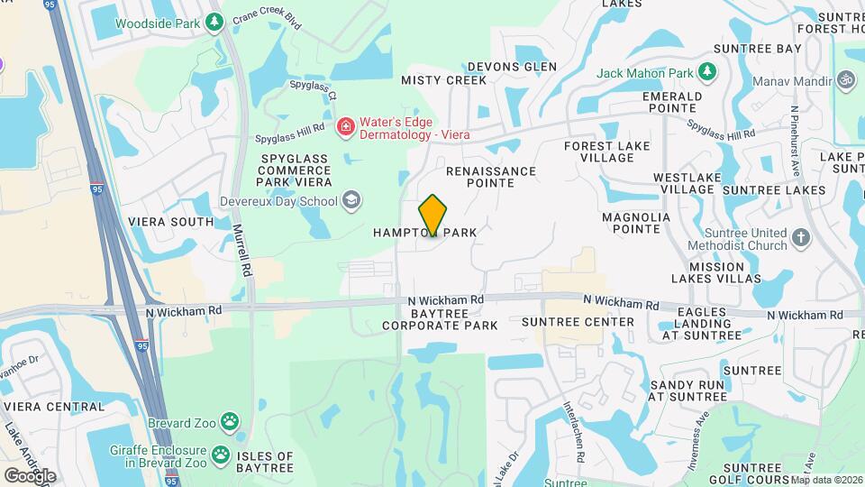 1368 Hampton Park Ln Map and Location Details