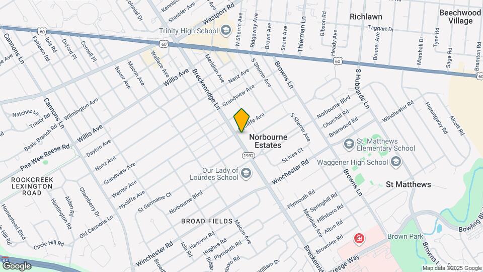 405 Breckenridge Ln Map and Location Details