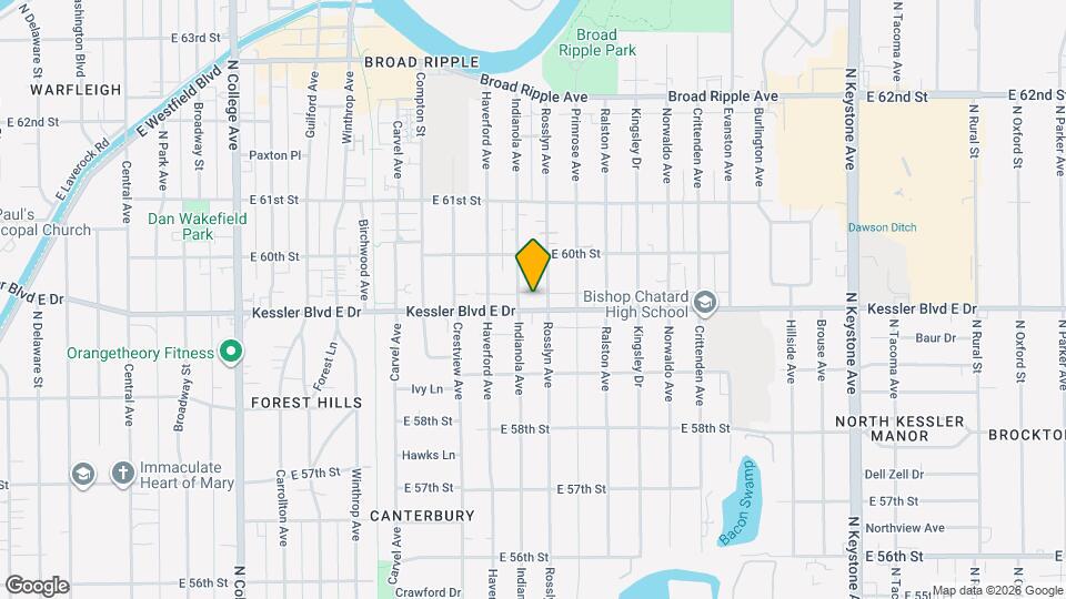 1420 Kessler Blvd E Dr Map and Location Details
