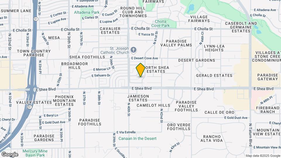 10626 N 41st St Map and Location Details