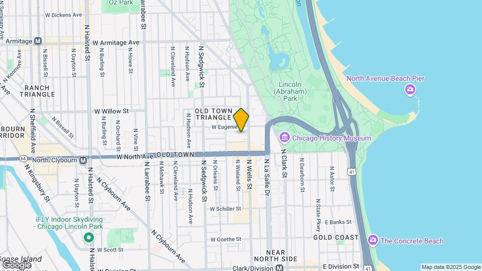 1636 N Wells St, Unit 1111 Map and Location Details