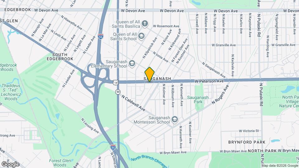 4635 W Peterson Ave Map and Location Details