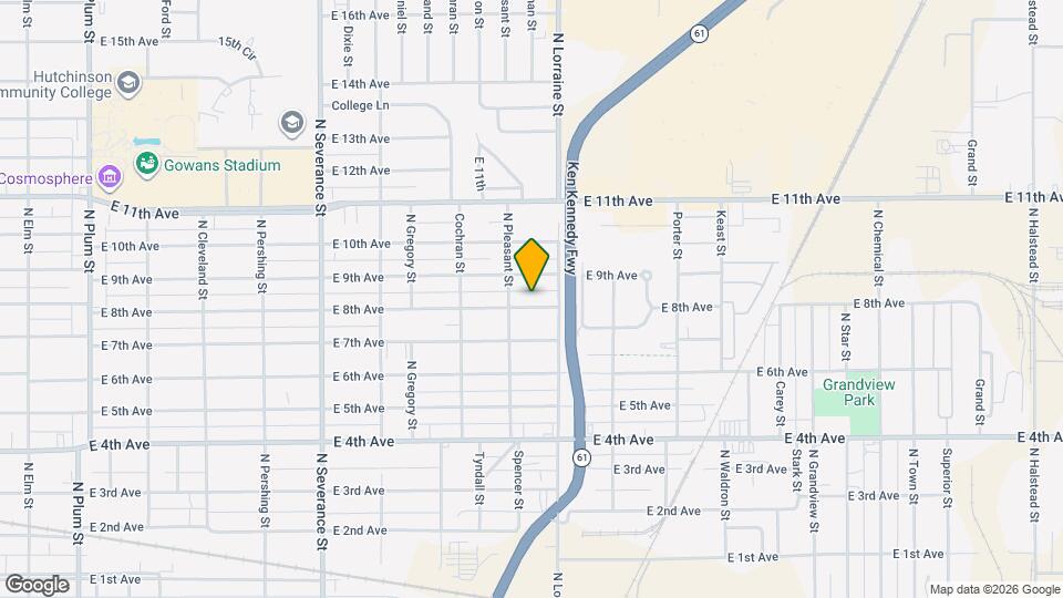 1316 E 8th Ave Map and Location Details