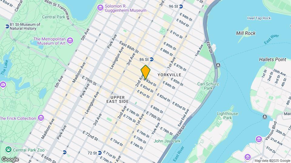 308 E 83rd St Mapa y Detalles de la Ubicación