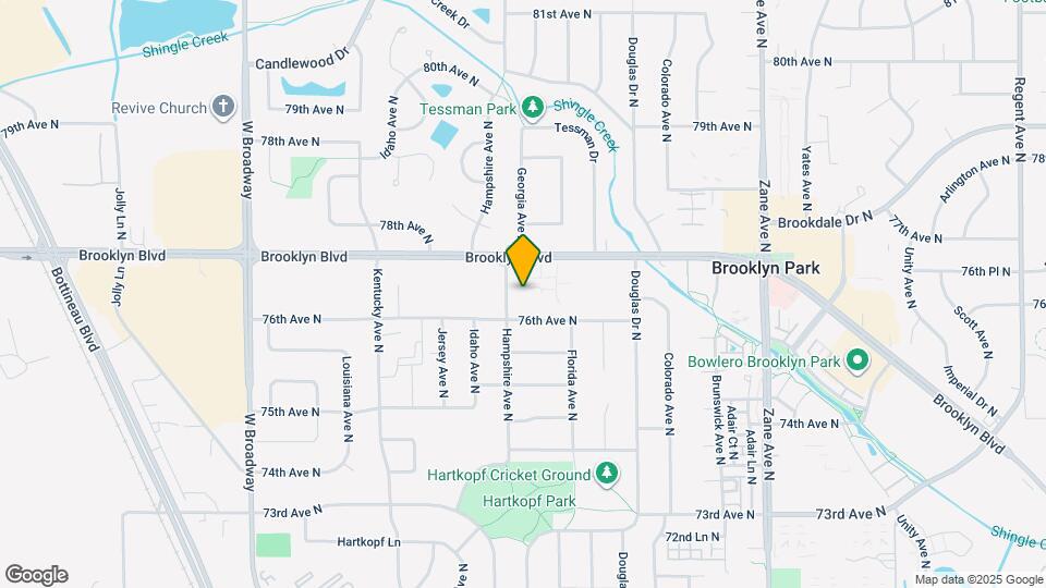 7612 Hampshire Ave N Map and Location Details