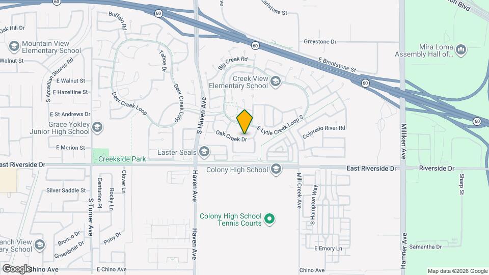 3653 Oak Creek Dr Map and Location Details