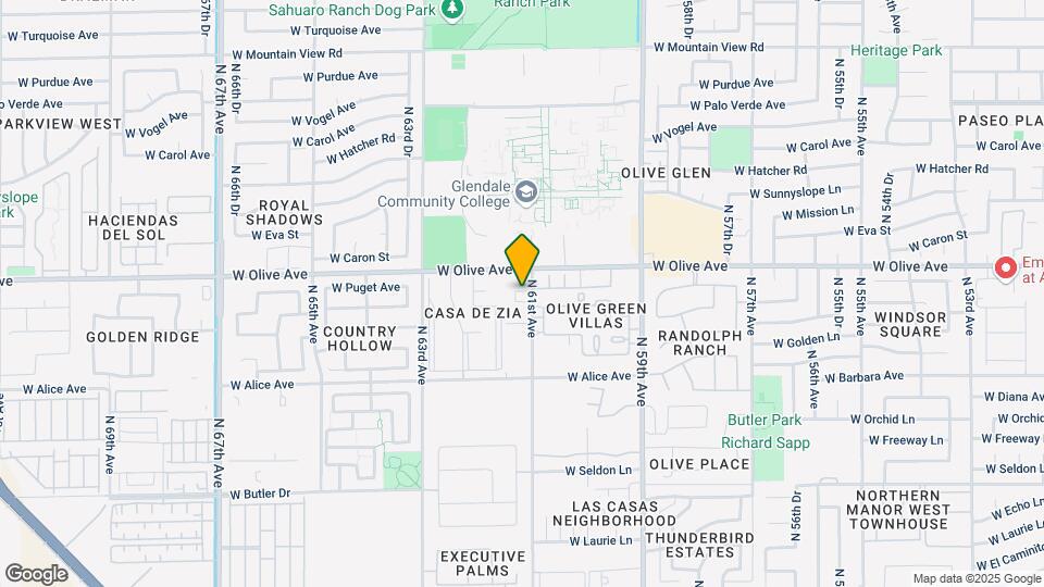 8930 N 61st Ave Mapa y Detalles de la Ubicación