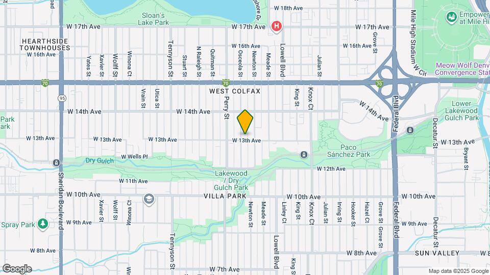 1300 Osceola St Map and Location Details