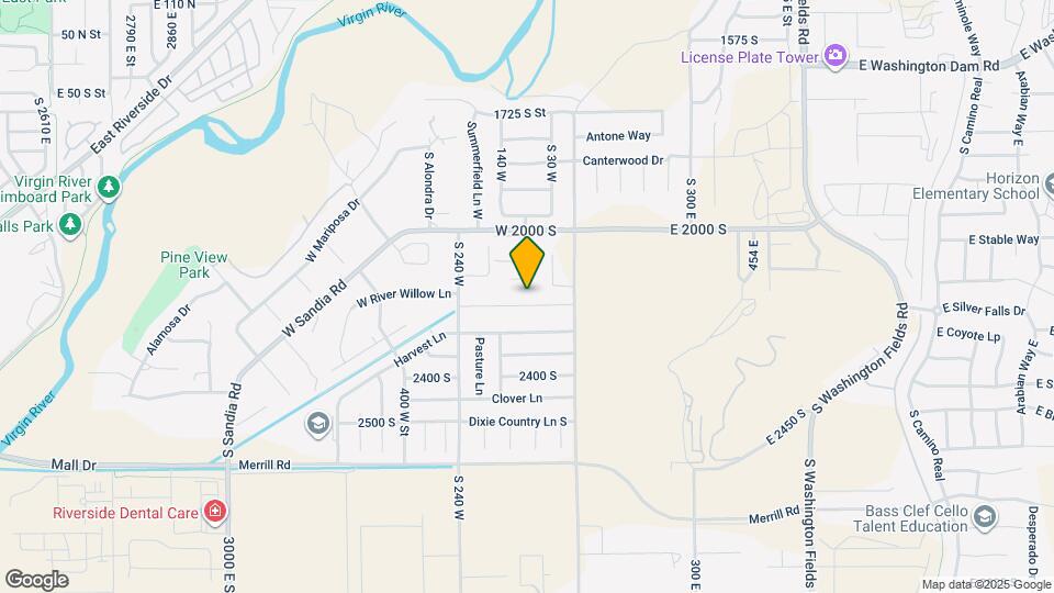 92 W Elinor Ln Map and Location Details