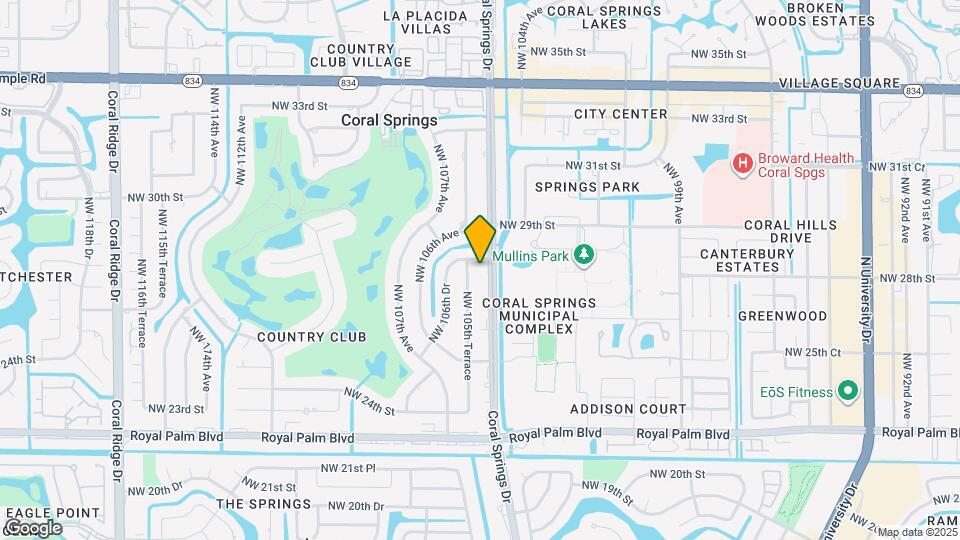 2868 Coral Springs Dr, Unit 2868 Mapa y Detalles de la Ubicación
