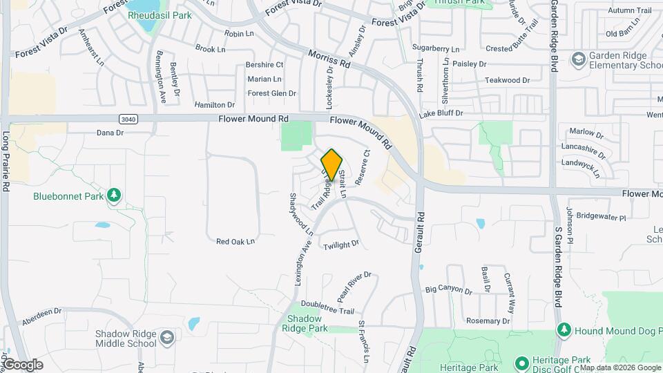 1848 Trail Ridge Ln Map and Location Details