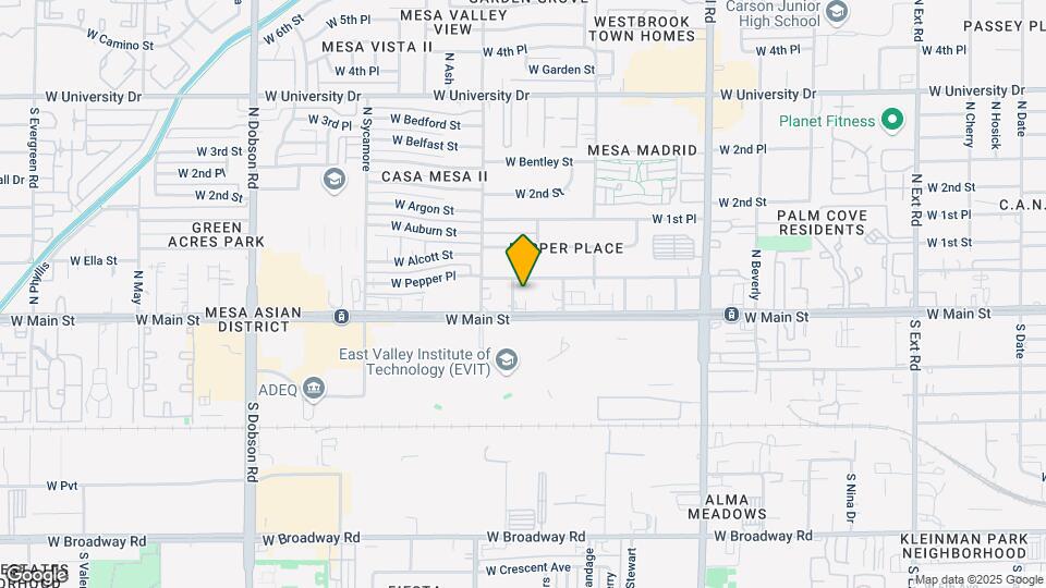 25 N Brooks St Map and Location Details