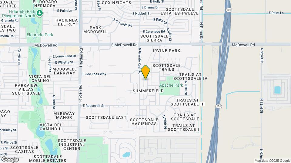1220 N 84th Pl Map and Location Details