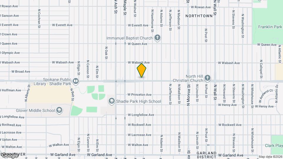 4703 N Cedar St Map and Location Details