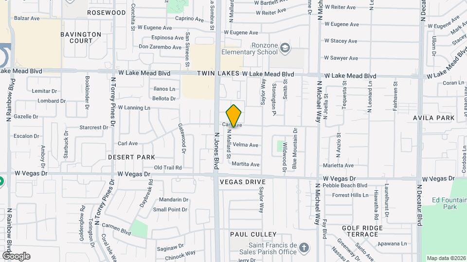 5916 Edrene Ave Mapa y Detalles de la Ubicación