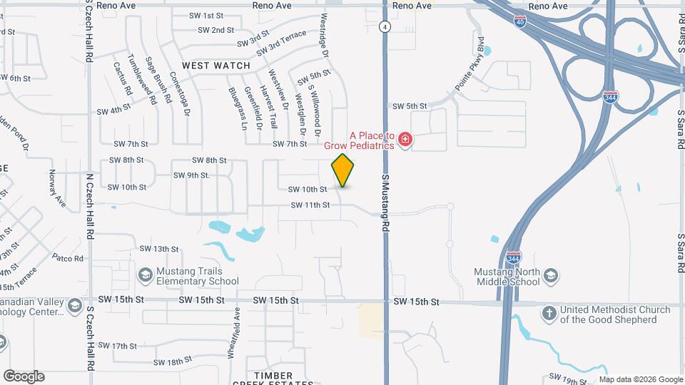 1104 Westridge Dr Map and Location Details