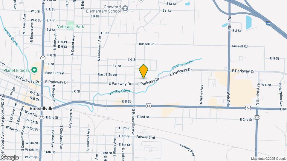 1200 East E Street Map and Location Details