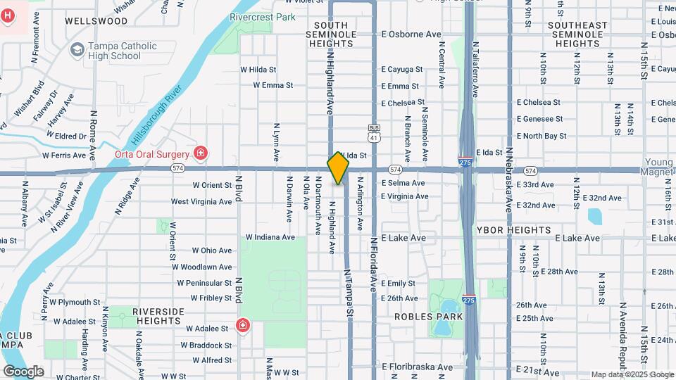 3905 N Highland Ave Mapa y Detalles de la Ubicación