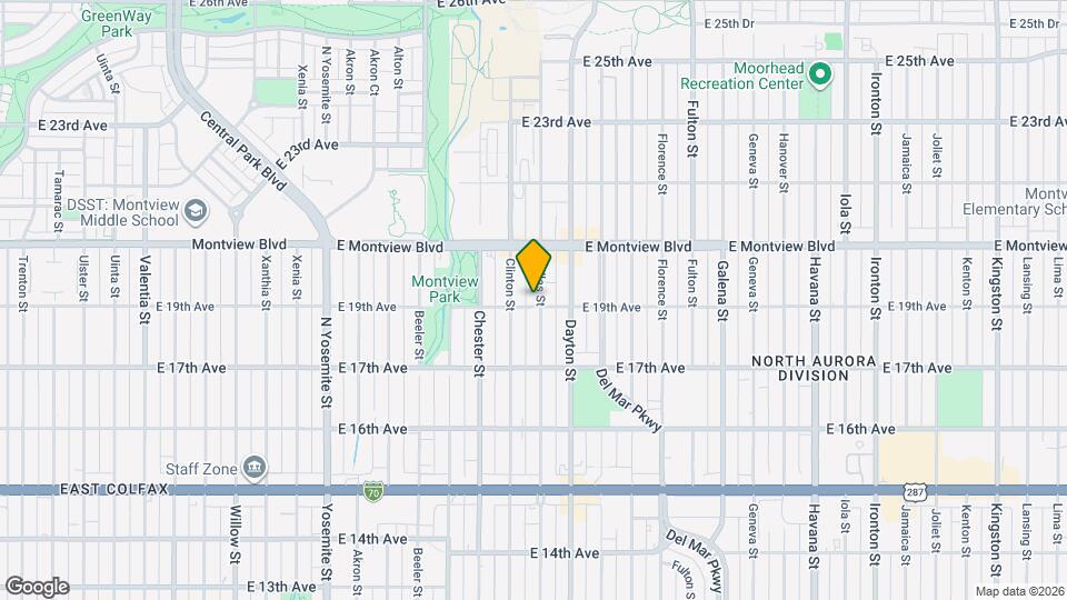 9597 E 19th Ave, Unit 6 Mapa y Detalles de la Ubicación