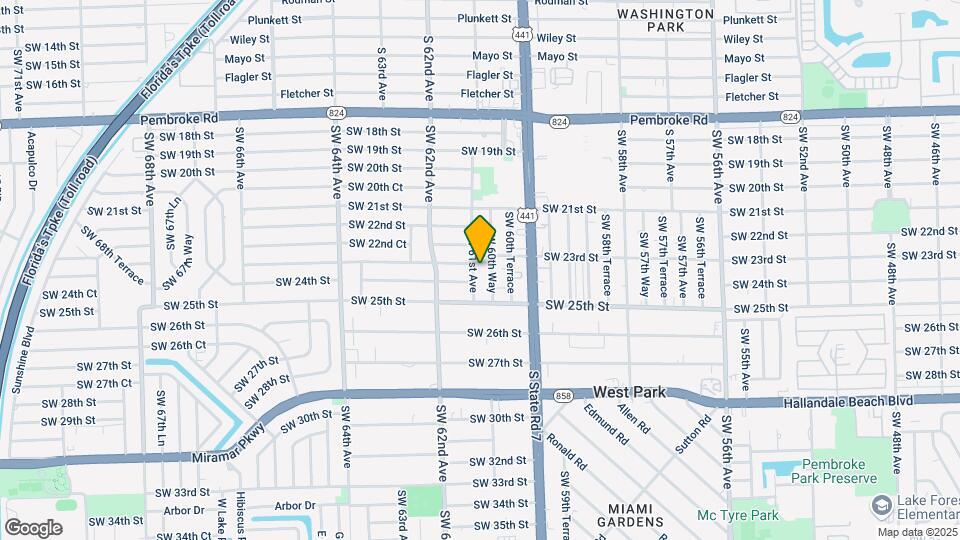 2313 SW 61st Ave Mapa y Detalles de la Ubicación