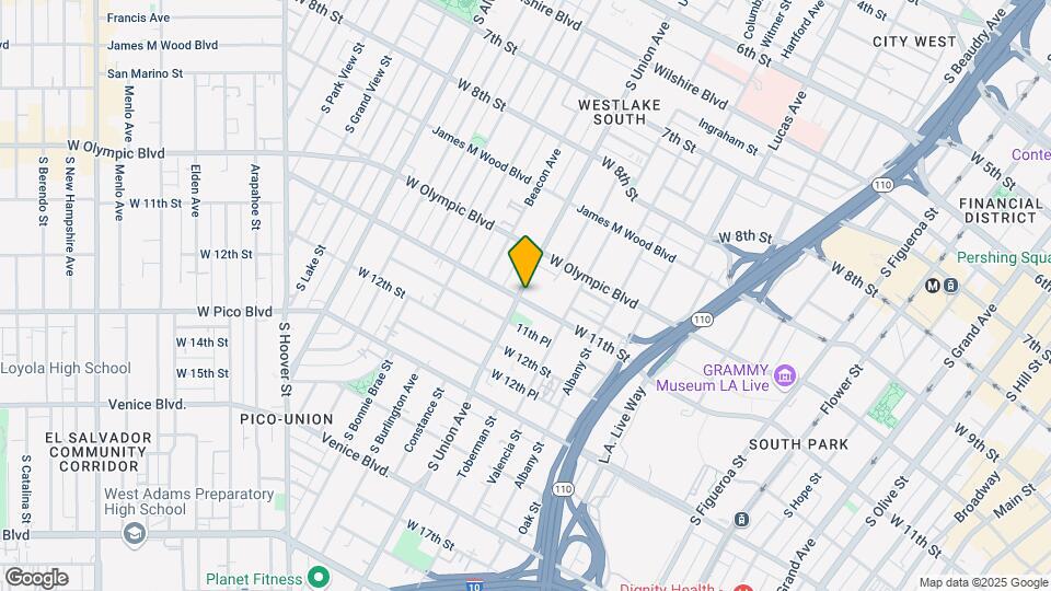 1547 W 11th St Map and Location Details