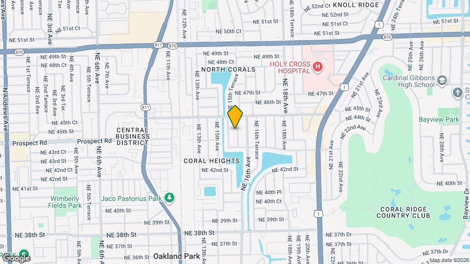 4411 NE 15th Way Map and Location Details